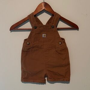Carhartt Kids Overalls in Rich Brown